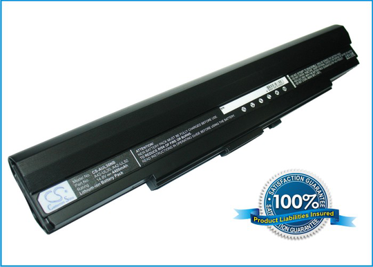 Asus UL30 UL250 UL80 akku 4400 mAh Musta