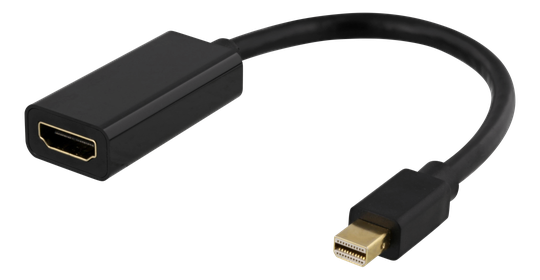 HDMI - MiniDisplayPort Adapter, 4K UHD 60Hz, 0.2m, Black