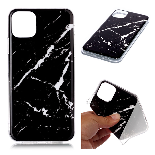 Marble iPhone 11 Pro Max kuoret - Musta kiilto marmori
