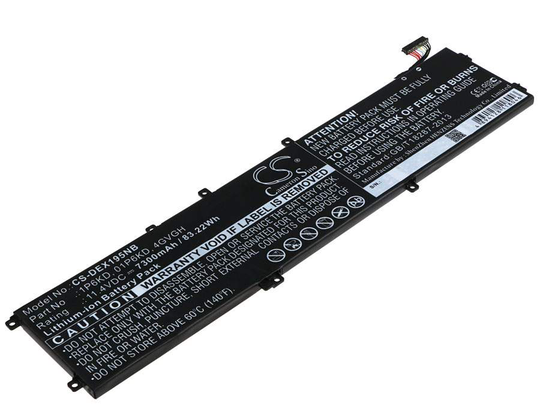 DELL Precision 5510 XPS 15 9530 XPS 15 9550 akku 7300mAh