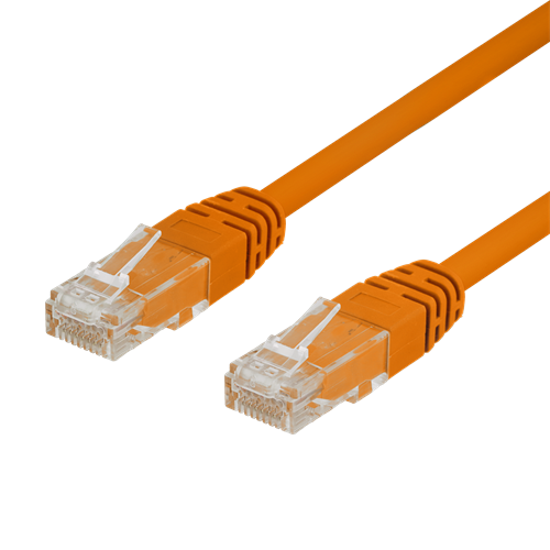 U/UTP Cat6 Laitekaapeli, 0,3m, 250MHz, Delta-sertifioitu, LSZH, Oranssi