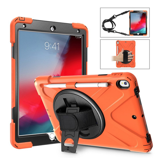 iPad Air (2019) 360 X-shape combo case - Orange