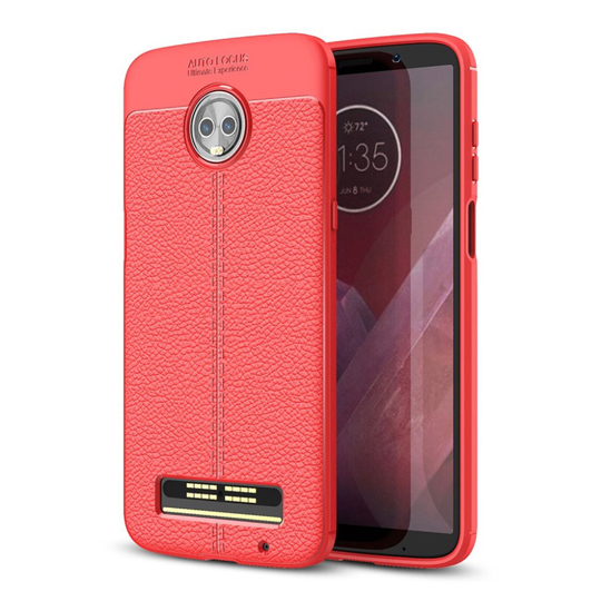Motorola Moto Z3 Play TPU Liitisihedelmän Jyvä Takaosa Kuori - Punainen