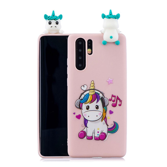 Huawei P30 Pro 3D pattern case - Unicorn Enjoying Music