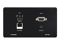 KRAMER WP-20/EU(B)-80 HDMI, VGA, RS-232, ETH & AUDIO HDBASET TX ACTIVE WALL PLATE