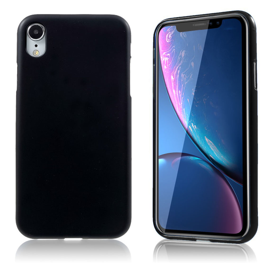 iPhone 9 Kaksipuolinen Matta Pintainen Himmeä Muovi Takasuoja Kuori - Musta