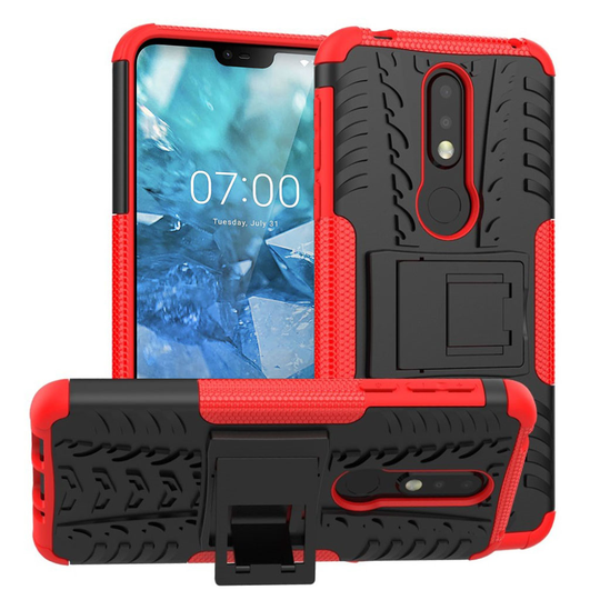 Offroad Nokia 7.1 kuoret - Punainen