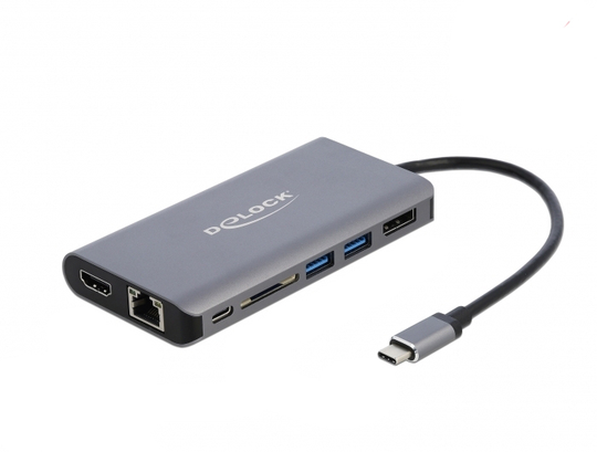 USB TypeC Docking Station 4K HDMI/DP/USB 3.2/SD/LAN/PD 3