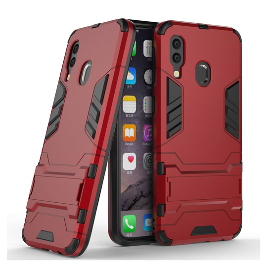 Samsung Galaxy A40 cool guard hybrid case - Red
