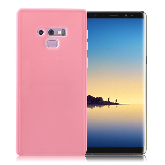 Samsung Galaxy Note9 Pehmeä Matta Pintainen Muovi Takasuoja Kuori - Pinkki