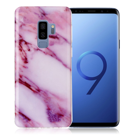 Samsung Galaxy S9 Plus IMD Kuviollinen Pehmeä Joustava TPU Takasuoja Kuori - Ruusu Marmori
