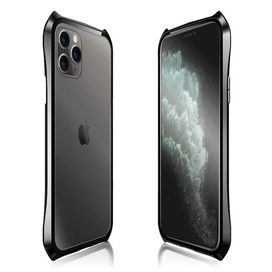 Luphie Bat iPhone 11 Pro Max Alu-Bumper + Glass - Black