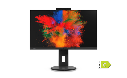 FUJITSU 24" P2410 TS CAM BLACK USB-C (FHD/16:9/HAS/PIVOT/DP/HDMI/AUDIO/USB-C)