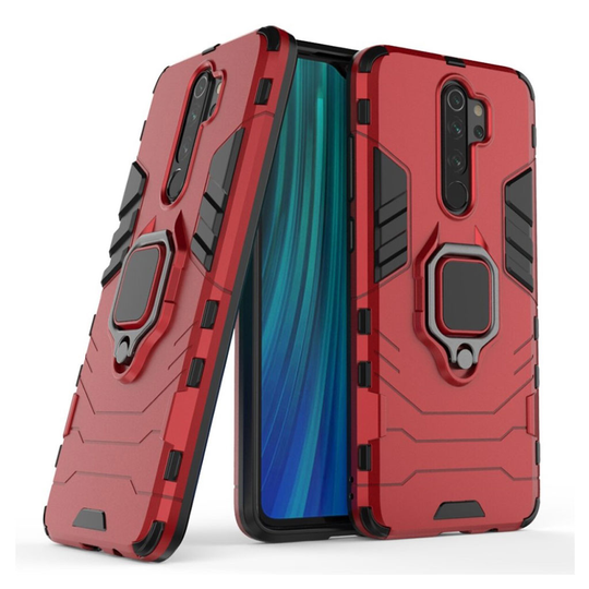 Ring Guard Xiaomi Redmi Note 8 Pro kuoret - Punainen