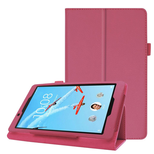 Lenovo Tab E8 litchi leather case - Rose