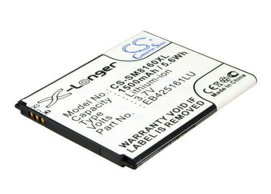 Samsung Galaxy Ace 2 GT-I8160 Galaxy Trend GT-S7560 Trend Plus GT-S7580 yhteensopiva akku 1500 mAh - NFC Tuki