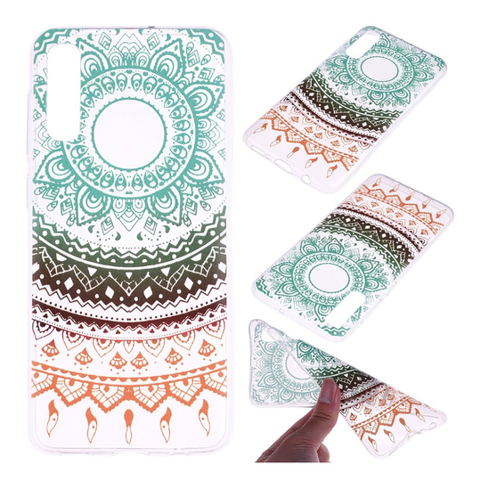 Samsung Galaxy A50 kuviollinen suojakotelo - Värikäs Mandala