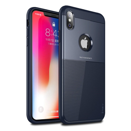 iPhone 9 Plus IPAKY Kova Hybriidi Muovinen Takasuoja Kuori - Sininen