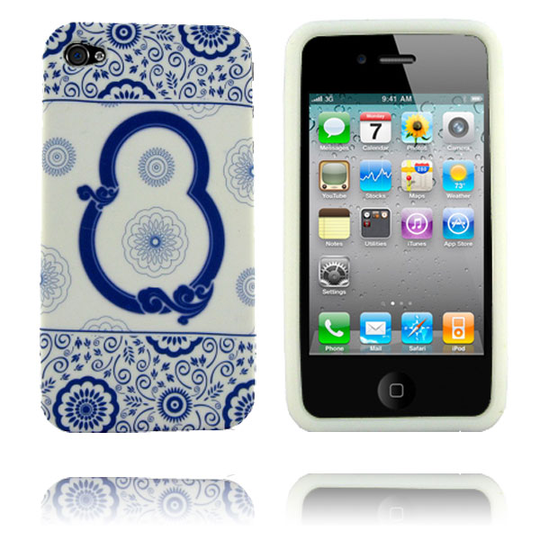 Porcelain (Design 7) iPhone 4 Silikonikuori