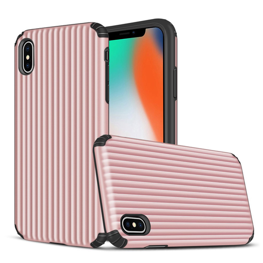 iPhone XS suitcase shape hybrid case - Pink
