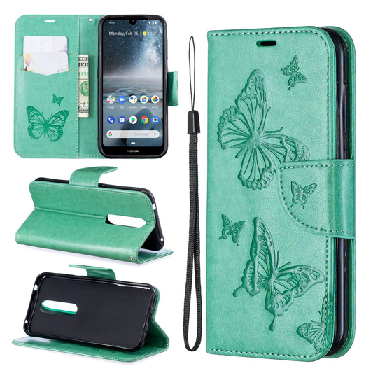 Butterfly Nokia 4.2 kotelot - Vihreä