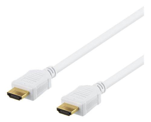 HDMI-kaapeli, High-Speed, 10 M, Ethernet, 4K UHD, Valkoinen
