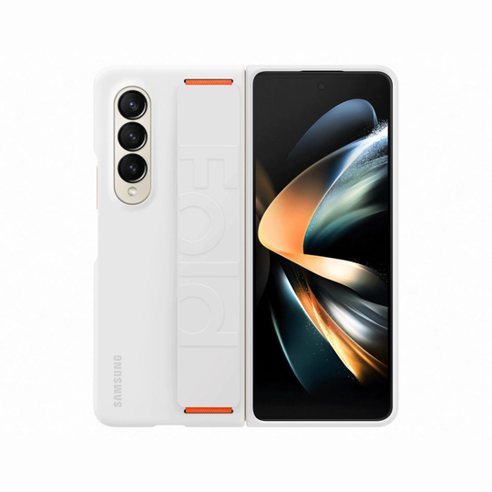 SAMSUNG Z FOLD4 SILICONE GRIP COVER WHITE