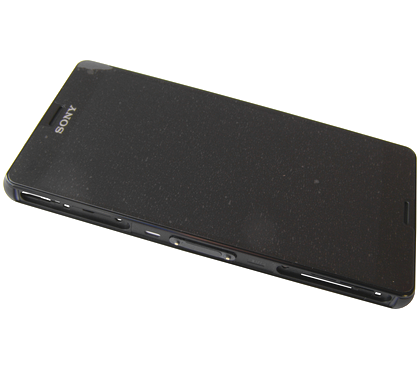 Xperia Z3 Compact Etupaneeli (Kosketuspaneeli + LCD) Musta (Alkuperäinen)