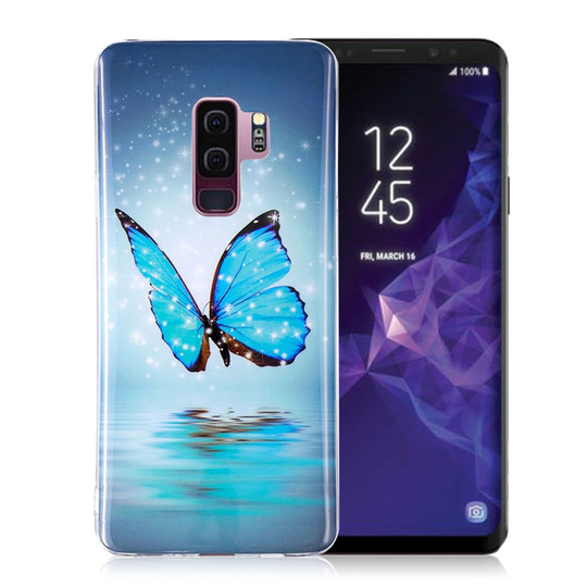 Samsung Galaxy S9 Plus uniikki suojakuori - Sininen perhonen