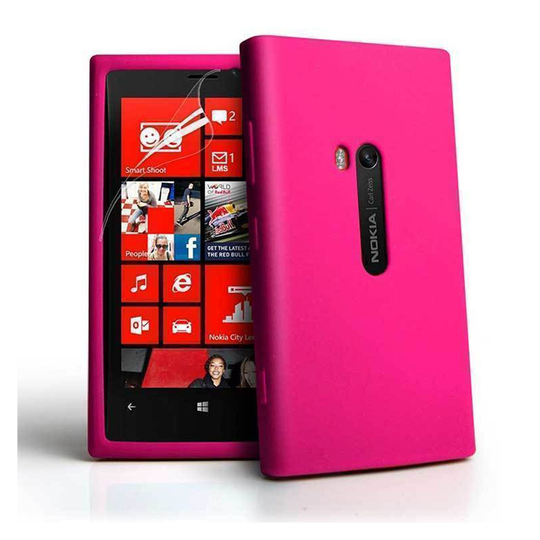 Nokia Lumia 920 Transparent Cover (Flexible) (Pink)