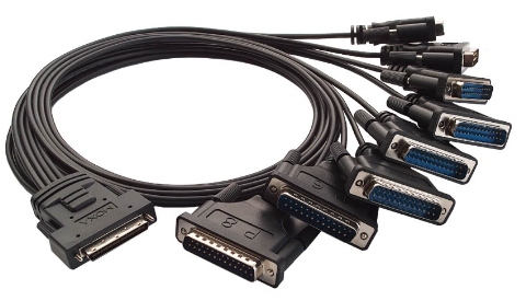 Octopus Cable, 8xDB25ha RS-232 To MD68 VHDCI