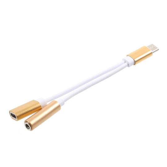 Yleinen C-tyypin USB latauskaapeli - Kulta