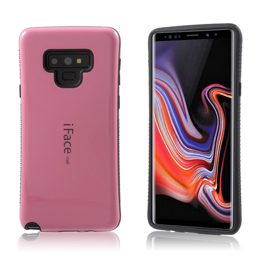 Samsung Galaxy Note9 IFACE MALL Hybriidi Muovinen Takasuoja Kuori - Pinkki