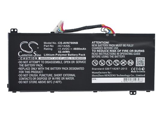 Acer Aspire V15 Nitro Aspire VN7 Aspire VN7-571 akku 4600 mAh