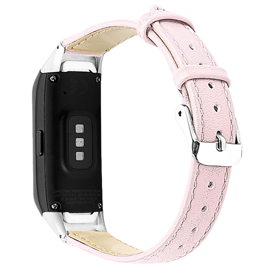 Samsung Galaxy Fit cowhide leather watch band - Pink