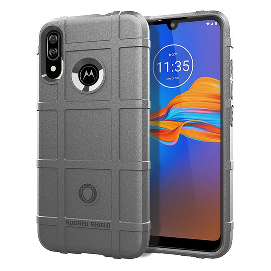 Rugged Shield Motorola Moto E6 Plus kuoret - Harmaa
