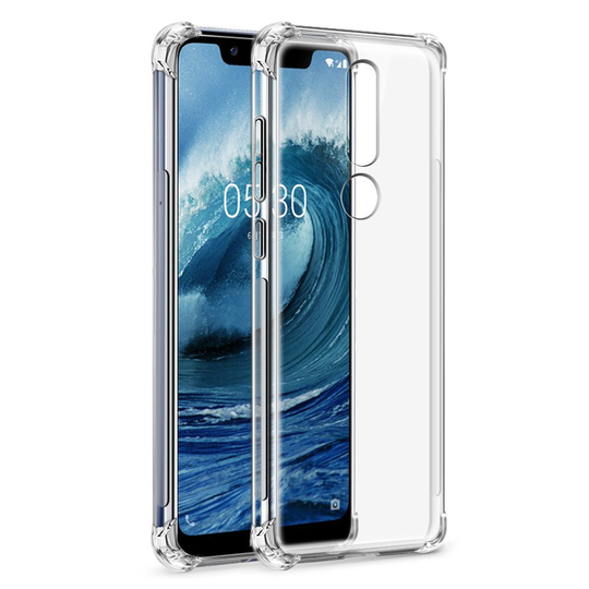 Bofink Airbag Cover for Nokia 5.1 Plus - Clear