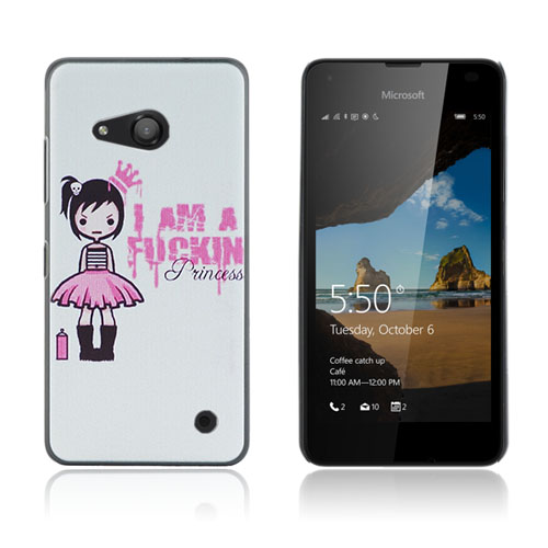 Persson Microsoft Lumia 550 Kova Kuori - Söpö Tyttö Ja Englantilaisia Hahmoja