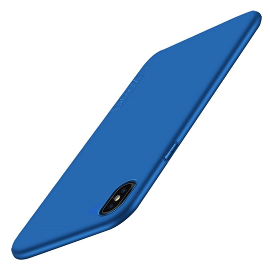 iPhone Xr X-LEVEL Suoja Sarja Matta Pintainen Pehmeä Muovinen Taksuoja Kuori - Sininen