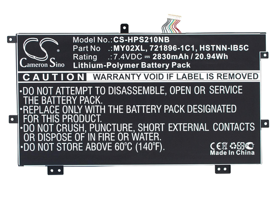 HP Pavilion 11 Pavilion 11-H000sg Slatebook x2 akku 2830 mAh"