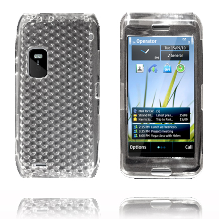 Kuutiot Full Front (Läpikuultava) Nokia E7 Silikonikuori