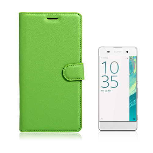 Mankel Sony Xperia XA Ultra PU Nahkakotelo Läpällä - Vihreä