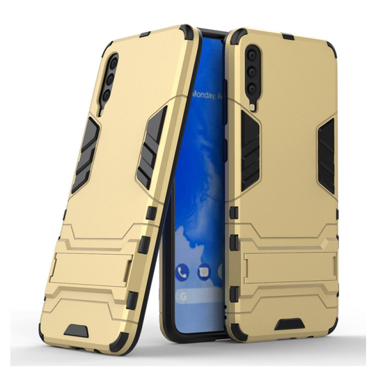 Samsung Galaxy A70 cool guard hybrid case - Gold