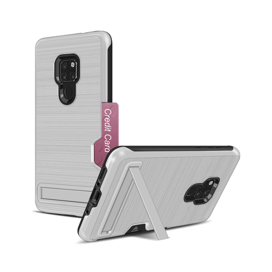 Huawei Mate 20 takatuki harjattu Suojakotelo - Hopea