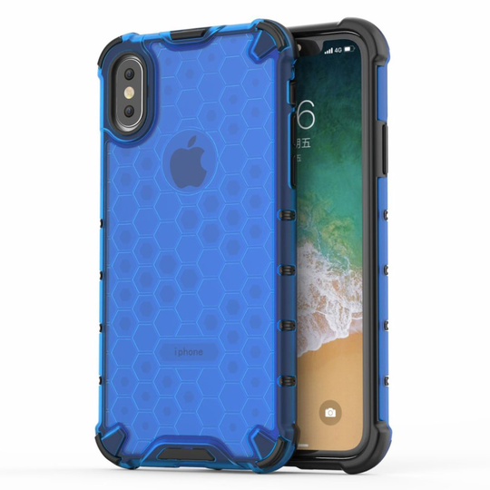 Bofink Honeycomb iPhone XS kuoret - Sininen