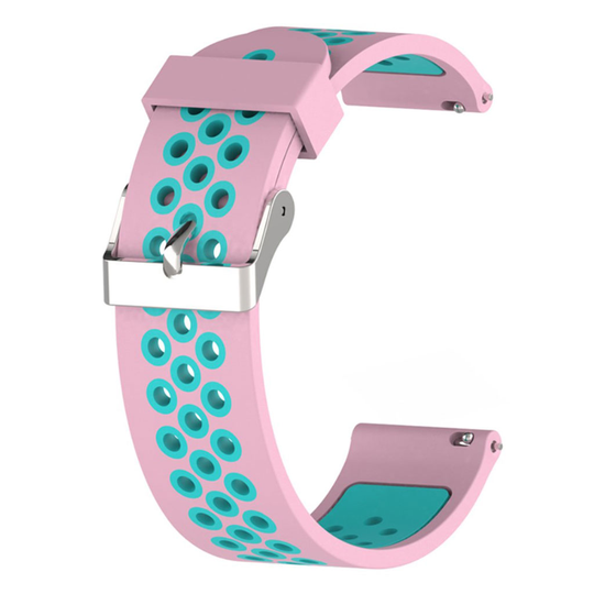 Samsung Galaxy Watch Active two-color durable watch band - Pink / Cyan