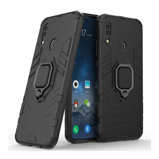 Huawei P Smart 2019 cool guard takatuki hybrid Suojakotelo - Musta