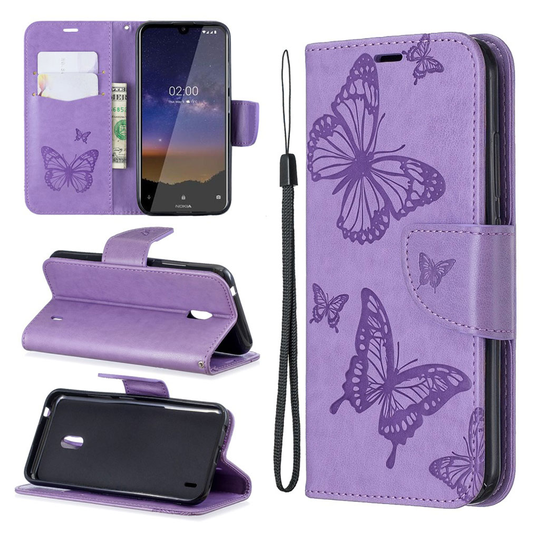 Butterfly Nokia 2.2 kotelot - Violetti