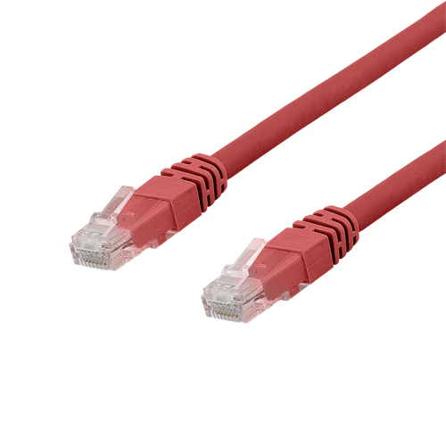 U/UTP Cat6a Laitekaapeli, 0,3m, 500MHz, Delta-sertifioitu, LSZH, Punainen