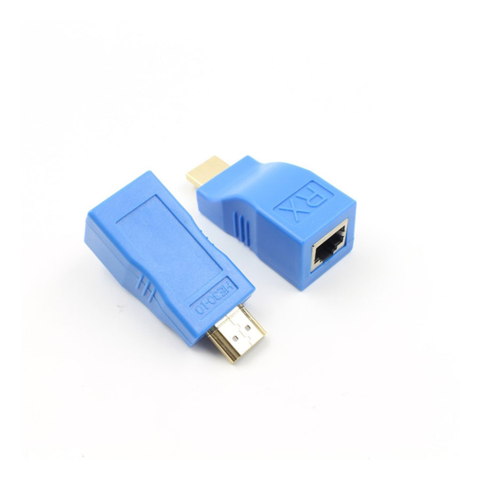 Cat 5e / 6 -verkkokaapelin Ethernet-sovittimelle 1080P HDMI-laajennin RJ45-liitäntään - 2 kpl/ pakkaus